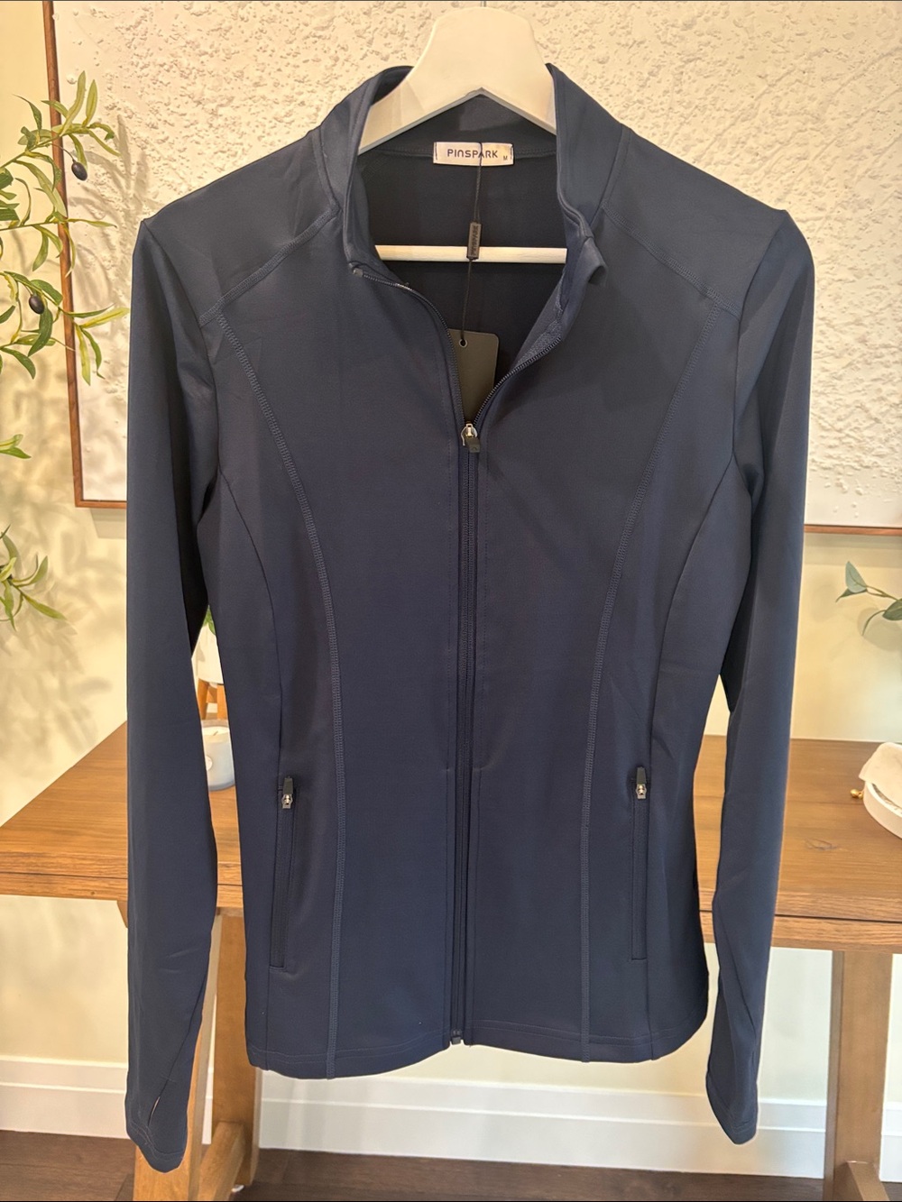 Pinspark Women's Navy Full-Zip Utility Jacket